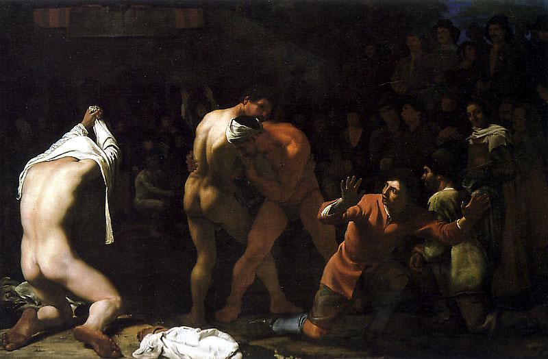 Michiel Sweerts Wrestling match